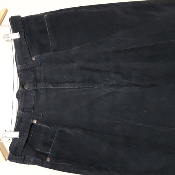 Land's End square rigger corduroy navy pants men's 36 - Picture 3 of 10